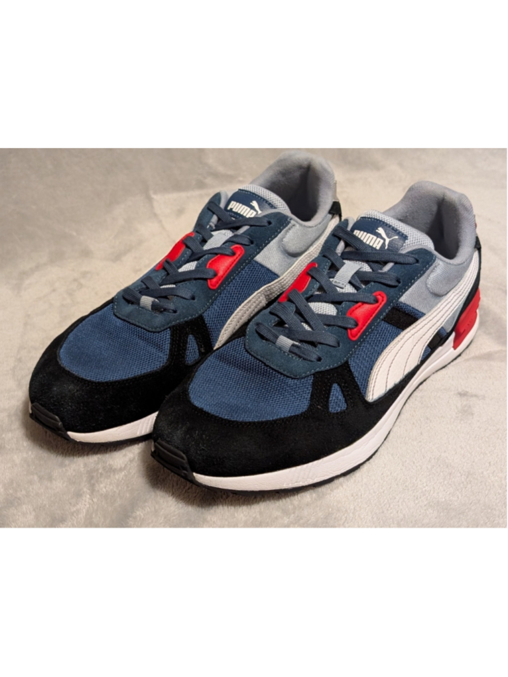 Puma Graviton Pro Bluefog Sneakers US Men's Size 12 Black Red White P05